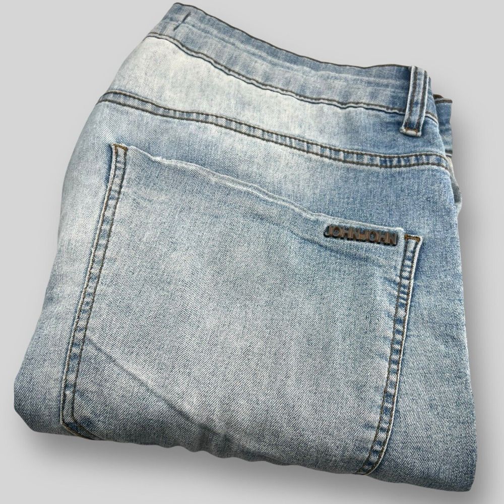 John John Made In Heaven‎ Jeans Mens 36x32 Light Wash Tapered Brazilian Designer